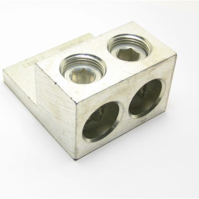 "2-1000T" Double Barrel Wire Lug (500 - 1000 kcmil AWG)